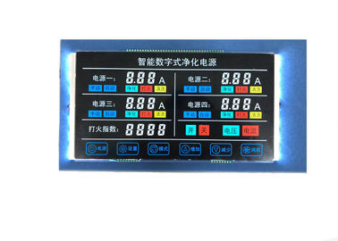 産業VA LCDの表示7の区分LCDモジュールの理性的なデジタル浄化システムのための注文のサイズLCDの表示