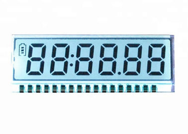 白い色TN LCDの表示注文の数字LCDのモノクロ表示モジュール