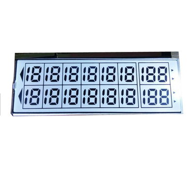 白黒小型 6'Clock ポジティブ TN 50 ピン LCD ディスプレイ 6 桁 7 セグメント
