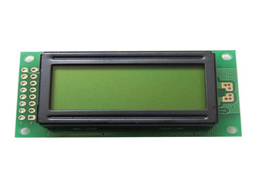 黄色-緑0802のドット マトリクスLCDの表示モジュールの穂軸のタイプ特性2ライン