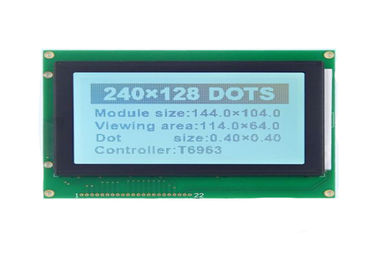 T6963cのコントローラー22のピンによって導かれるドット マトリクスの表示、5.1インチ240 x 128 Spi LCDの表示モジュール 