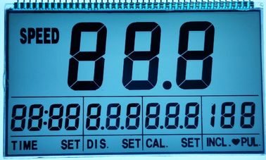 6時透明なSTN LCDの表示連続した機械のための肯定的なディジット7の区分