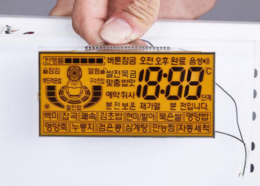 HTN LCDの表示の注文のモノクロ透明なデジタル7区分14の区分LCDの表示