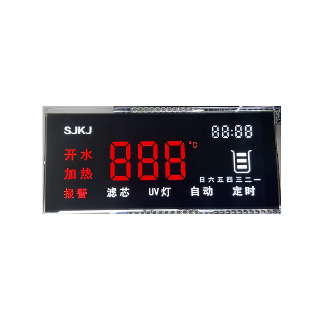 電気メートルのための6時カスタムLcdのモニターのプログラム可能な3.3V 7区分