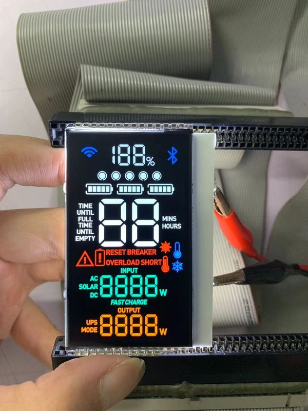 高コントラストLcdモジュール VA 単色ディスプレイ 屋外と屋内電源画面