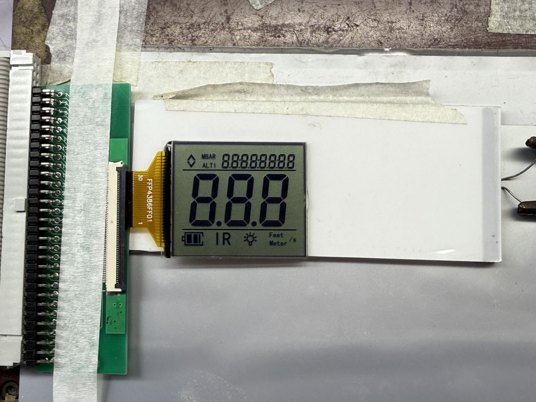 カスタムFSTN白黒LCDディスプレイ|産業用および電子アプリケーション向けのモノクロセグメントLCD