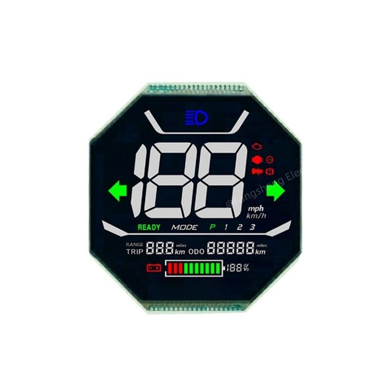 Custom HTN LCD/STN LCD/VA LCD/LCD Segment Display /Custom LCD/LCD Display Screen for E-Bike Motorcycle/Automotive/Instrument Cluster
