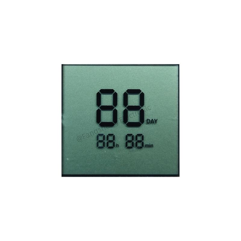 カスタム TN LCD 2 桁 7 セグメント LCD ディスプレイ反射ポジティブ LCD スクリーンパネル (タイマー用)