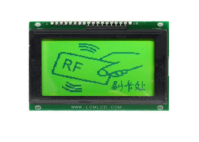 18のピン128 x 64写実的なLCDモジュールのStnの陽性12864スクリーンTNの視野角