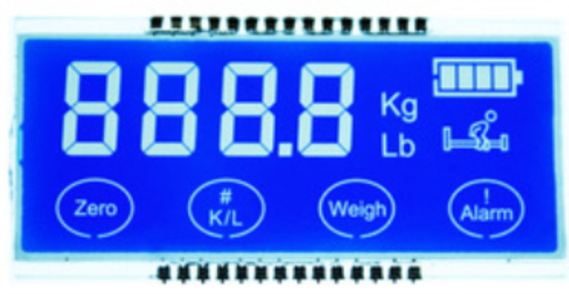 Pin/ゴム製コネクターとのTN/STN/HTN LCDの表示の肯定的なモード2.8V