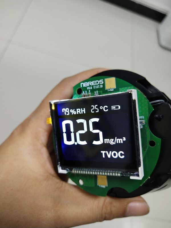 黒い色のスマートなサーモスタットのセリウムROHSのための高いConstrast VA LCDの表示