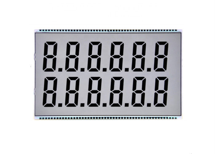 TN LCDの表示燃料のダッシュボードのための注文ディジットLcd 7の区分表示透明なLcdスクリーン モノクロLcdのパネル