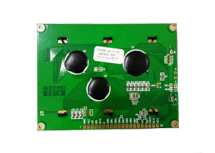 5V 12864 LCDの表示モジュール128 x 64の点の青いバックライトが付いている写実的なマトリックスの穂軸Lcdスクリーン