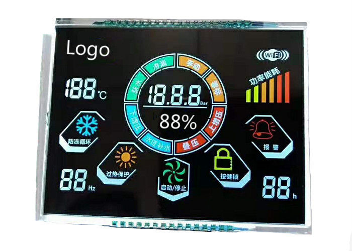 3.5V VA LCDの表示Transmissiveモノクロ数字スクリーン7の区分ディジットLCDモジュール