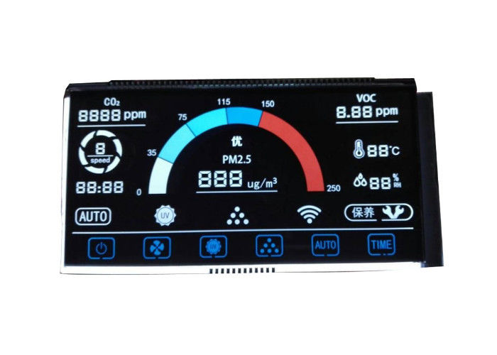 Lcdは8数VA DFSTN Lcd 7区分の10進数表示装置の否定的なハイ・コントラストLcdモード広い視野角スクリーンを表示する