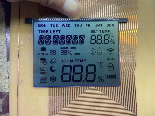ポジティブな数字 FSTN LCD スクリーン 6 O 時計 カスタム伝送ディスプレイ TN Lcd モジュール 温度調節器