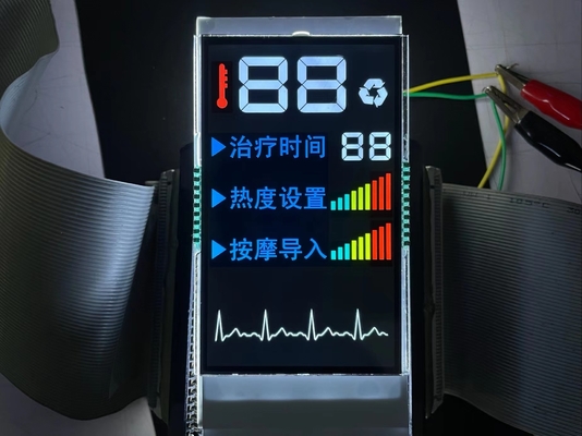 卸売価格 VA セグメント LCD ディスプレイ カラー PIN コントロール スクリーン ホワイト バックライト マッサージ機用