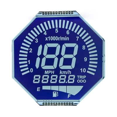 カスタマイズされたマトリックス HTN LCDディスプレイ 8 形 モノクロム 7 セグメント モーターサイクルの機器のためのグラフィックLCDスクリーン