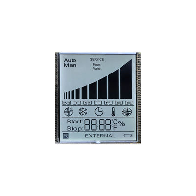 工場 オーダーメイド サイズ TN 7 セグメント LCD ディスプレイ モノクロム トランジミシブ モジュール 透明な文字 恒温器用