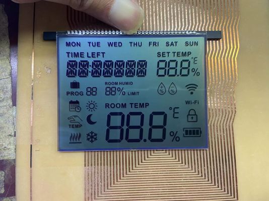 OEM FSTN LCD ディスプレイ ポジティブモード モノクロムグラフィック 12 時 見方角 温度調節器
