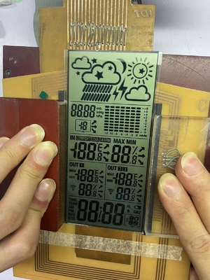 低い電力の消費TN LCDはスマートなサーモスタットのための大きいサイズの区分モジュールを表示する